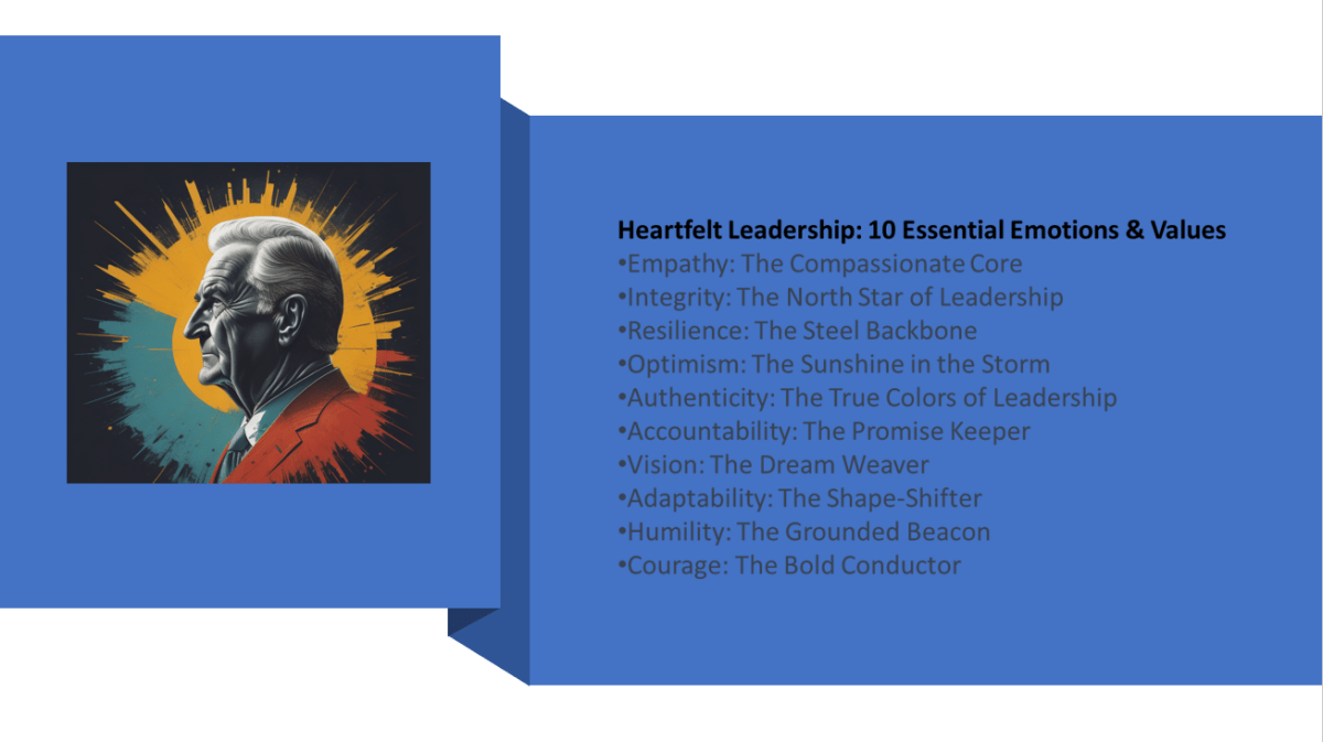 Heartfelt Leadership: 10 Essential Emotions & Values